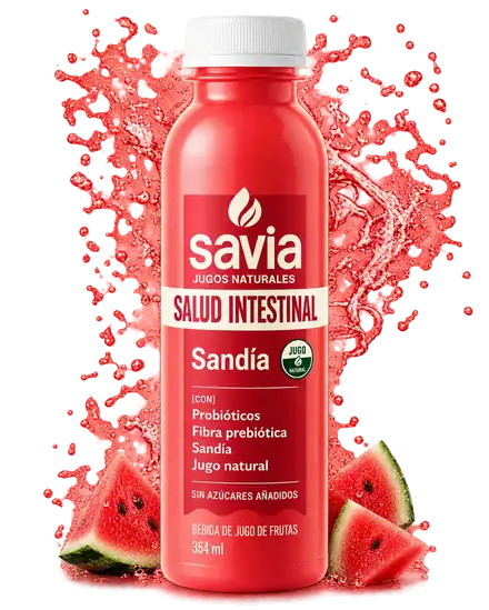 Bottle of watermelon juice